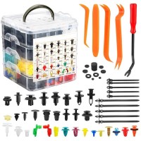 925Pcs Auto Car Bumper Retainer Clips Kit Fastener Remover Push Pin Rivet Screw