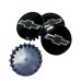 4PCS Gloss Black Wheel Center Caps for Chevy Silverado 1500 Tahoe Suburban 14-20