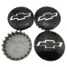 4PCS Gloss Black Wheel Center Caps for Chevy Silverado 1500 Tahoe Suburban 14-20