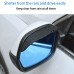 2Pcs Carbon Fiber Automotive Rearview Mirror Rain And Sun Cover Self-Adhesive