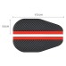 2Pcs Carbon Fiber Automotive Rearview Mirror Rain And Sun Cover Self-Adhesive