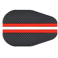 2Pcs Carbon Fiber Automotive Rearview Mirror Rain And Sun Cover Self-Adhesive