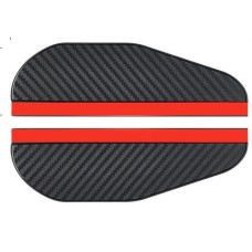 2Pcs Carbon Fiber Automotive Rearview Mirror Rain And Sun Cover Self-Adhesive