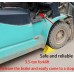 1 Pair Heavy Duty Wheel Chock With Rope for RV Truck Camper Trailer Tire Stopper