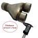 All 3" In Out 3" Dual Universal Stainless Steel Y Adapter Car Truck Exhaust Pipe