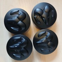 4PCS Matte Black 63mm Wheel Center Hub Caps For 2004-2018 Dodge Ram 1500 Avenger