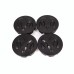 4PCS Matte Black 63mm Wheel Center Hub Caps For 2004-2018 Dodge Ram 1500 Avenger
