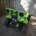 7D 12in × 78in Ultra Glossy Green Carbon Fiber Wrapped In Vinyl Without Bubbles