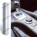 7D Car 12in × 78in Ultra Glossy Silver Carbon Fiber Wrapped In Vinyl No bubbles