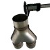 Car Truck Exhaust Pipe All 3" In Out 3" Dual Universal Stainless Steel Y Adapter