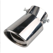 Steel Durable Car Rear Exhaust Pipe Rear Silencer Replacement Kit Bright Silver