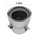 Steel Durable Car Rear Exhaust Pipe Rear Silencer Replacement Kit Bright Silver