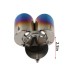Durable Vehicles Rear Exhaust Pipe Rear Silencer Car Replacement Kit Ombre Blue