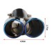 Durable Vehicles Rear Exhaust Pipe Rear Silencer Car Replacement Kit Ombre Blue