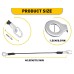 For 99-06 Chevrolet Silverado Pair Tailgate Tail Gate Rear Support Cable Strap