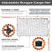For Toyota Tacoma4'X6' Bungee Web Truck Bed Cargo Net Storage Organizer Elastic
