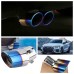 Car Rear Exhaust Pipe Tail Muffler Tip Auto Accessories Replace Kit Ombre Blue