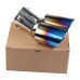 Car Rear Exhaust Pipe Tail Muffler Tip Auto Accessories Replace Kit Ombre Blue